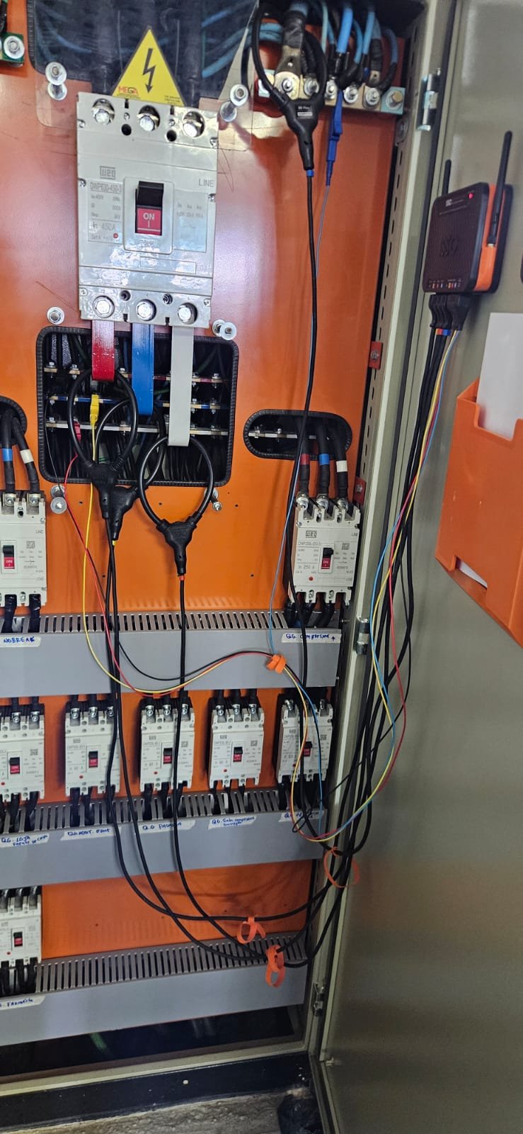 Análise de energia com equipamento de medição